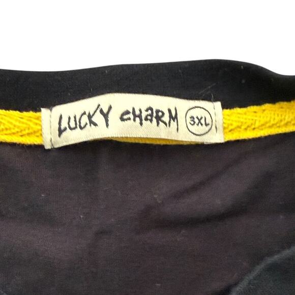 Men's Lucky Charm Original Embroidered All Over Print Graffiti T Shirt Sz 3XL - Picture 4 of 7